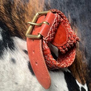 Ralph Lauren Vintage Red Leather Belt